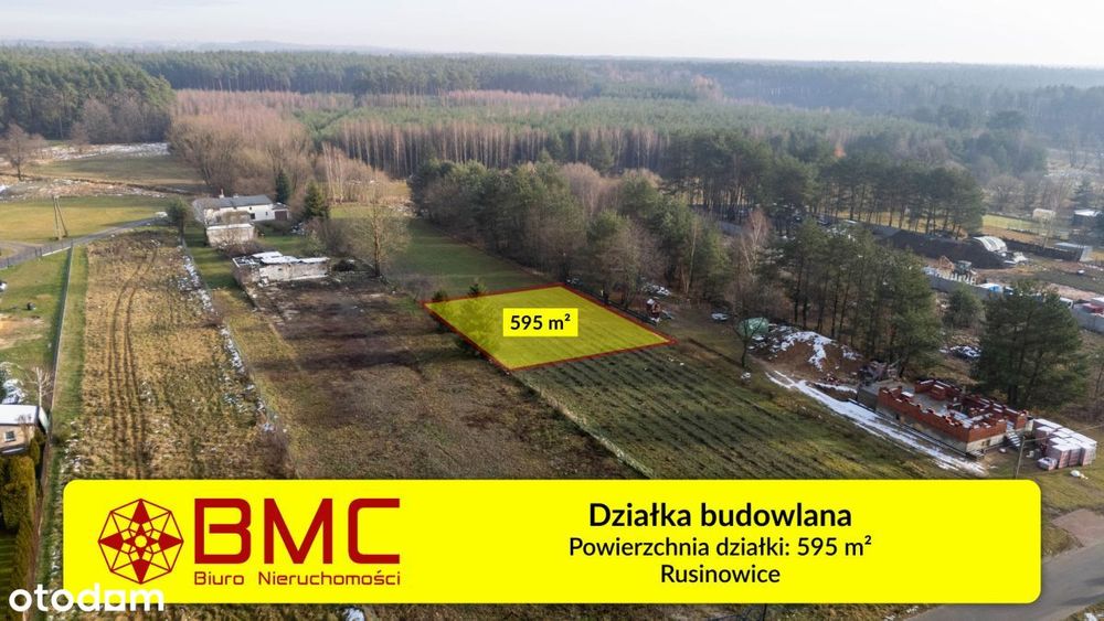 Działka budowlana Rusinowice 595m2