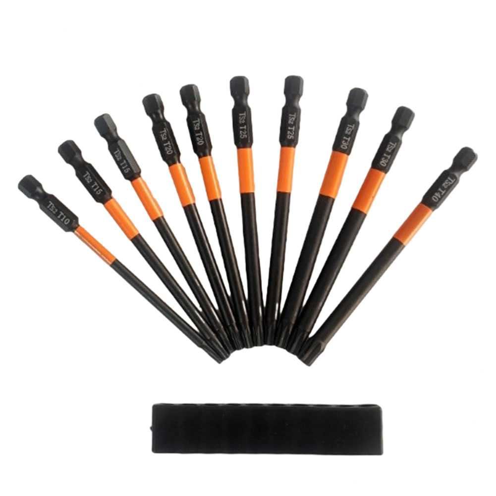 біта torx 10 см біта t40 t30 t25 t20 t15 t10 бита торкс набір біт torx