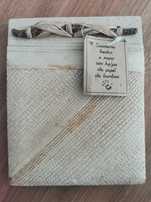 Caderno feito à mão com folhas de bambu
