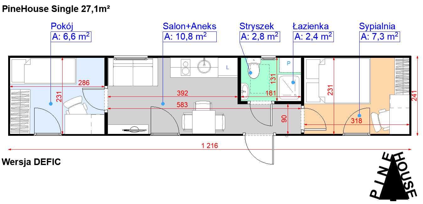 Dom mobilny całoroczny, dom modułowy, tiny house, kontener morski