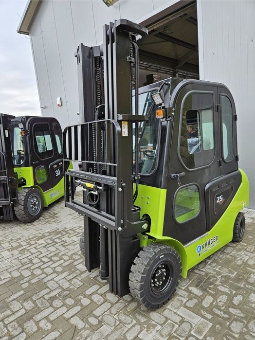 Wózek Widłowy 2,5T KRÜGER®PD-25E,Maszt4.5 lub 5,5m Triplex Elektryczny