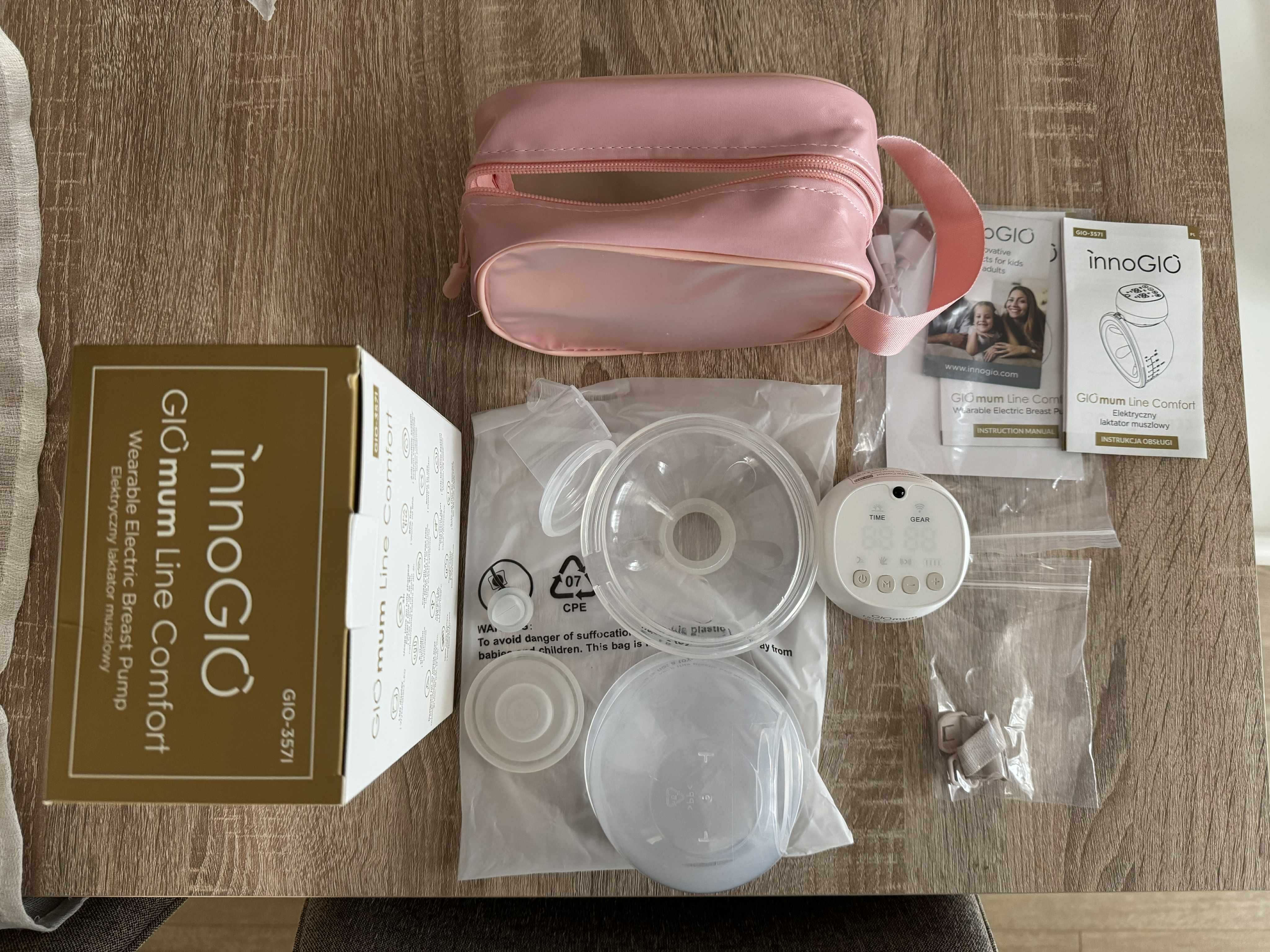 Laktator innoGIO GIOmum Line Comfort 357 + torebki na pokarm bocioland