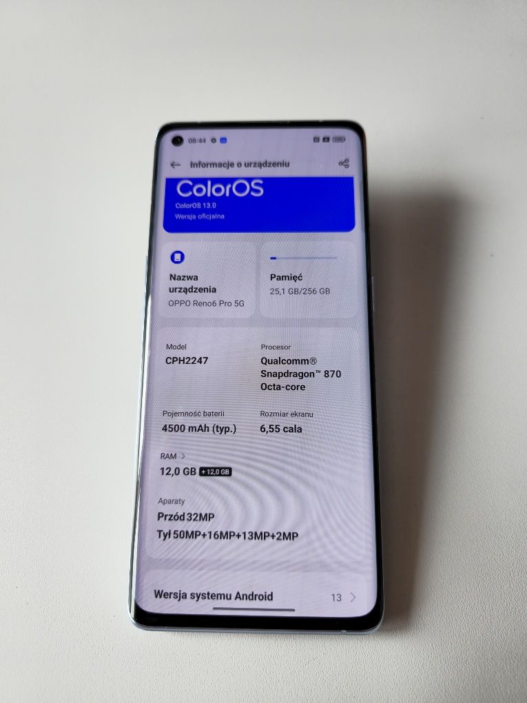 Oppo Reno 6 pro 5G