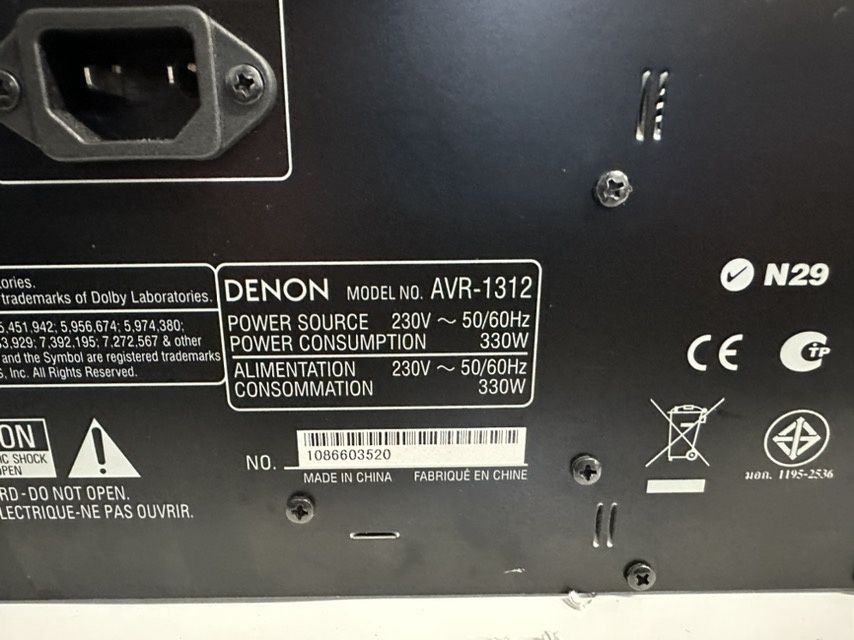 PILOT! 5.1 Amplituner Denon AVR-1312, 5*110Watt, 3D,