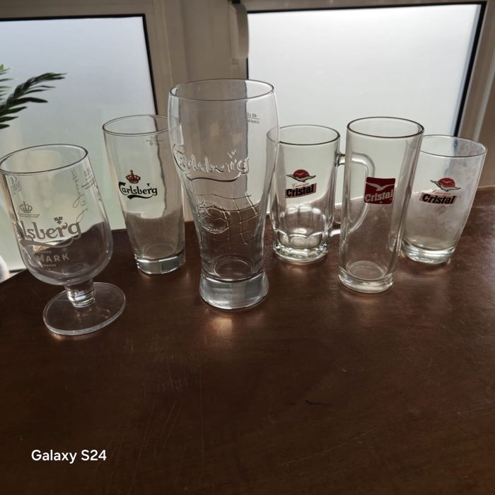 Coleção copos de cerveja