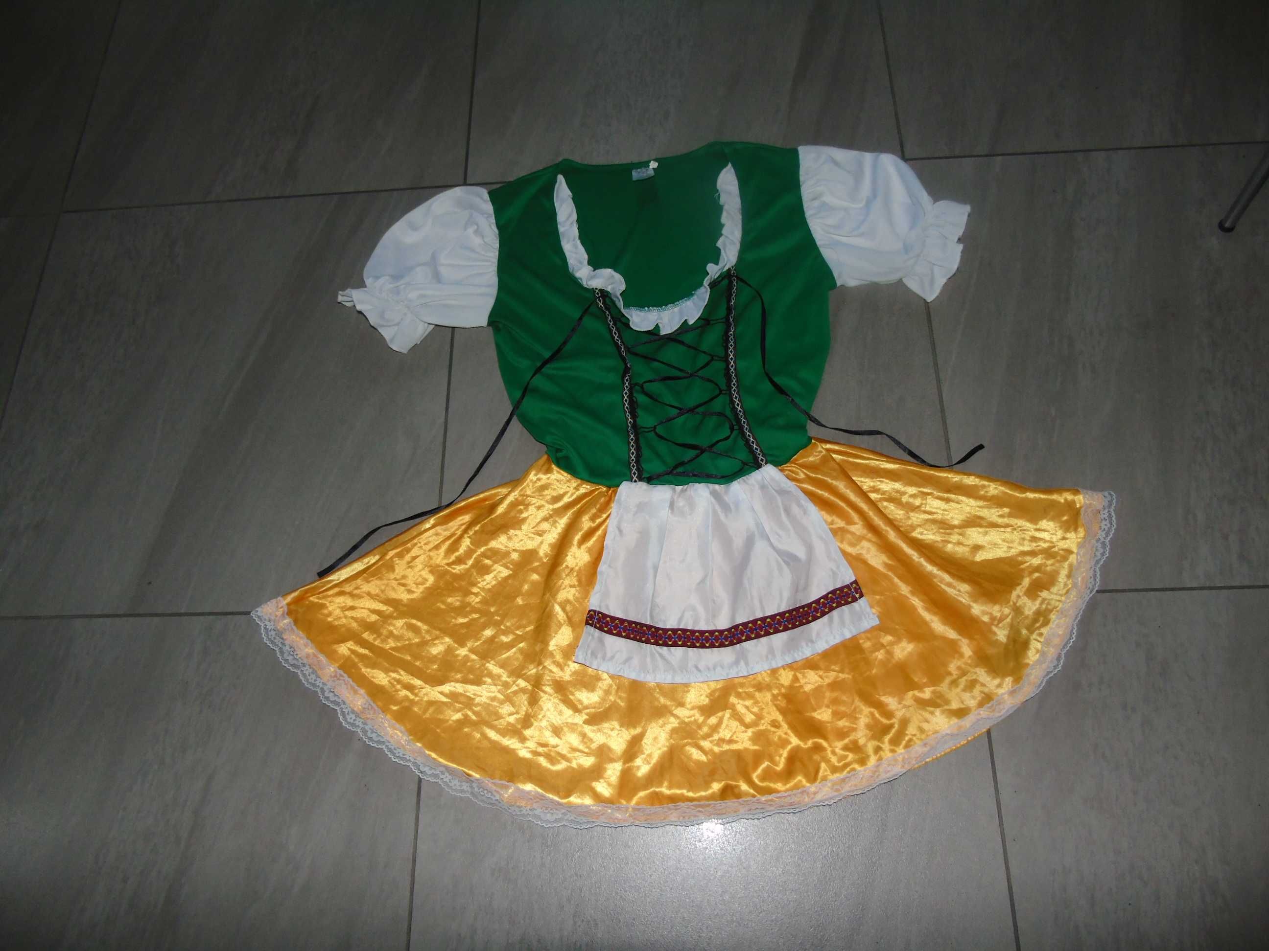 strój bawarski sukienka na Oktoberfest  L dla dorosłych