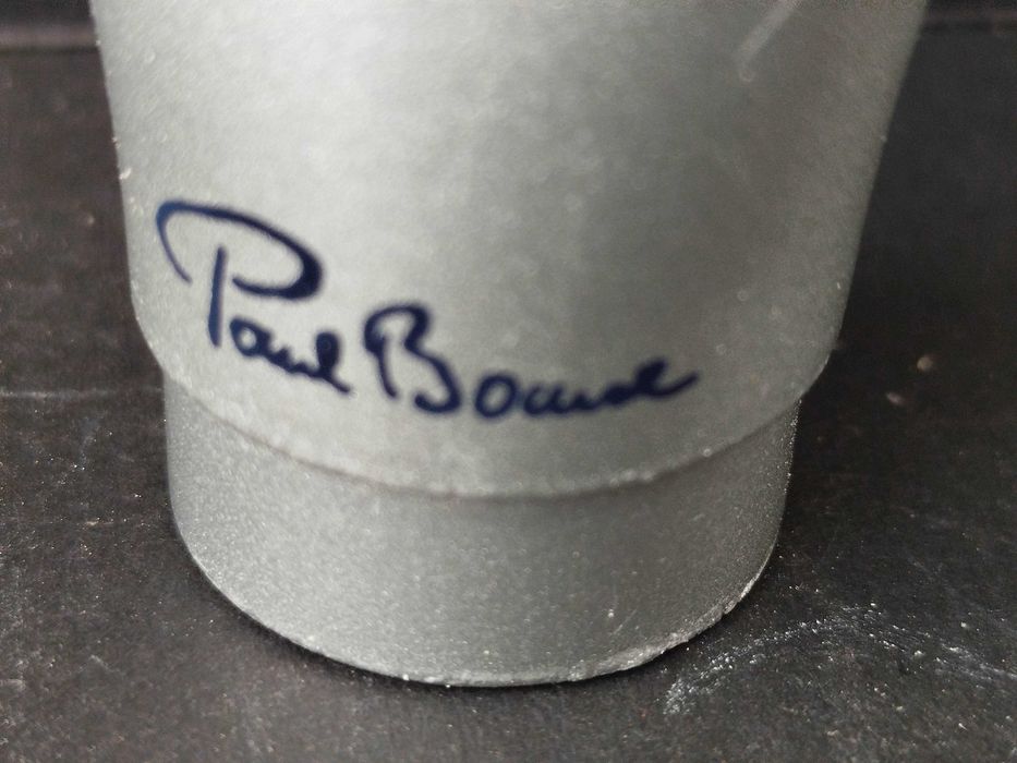 Eleganckie solniczka i pieprzniczka w matowym metalu - Paul Bocuse