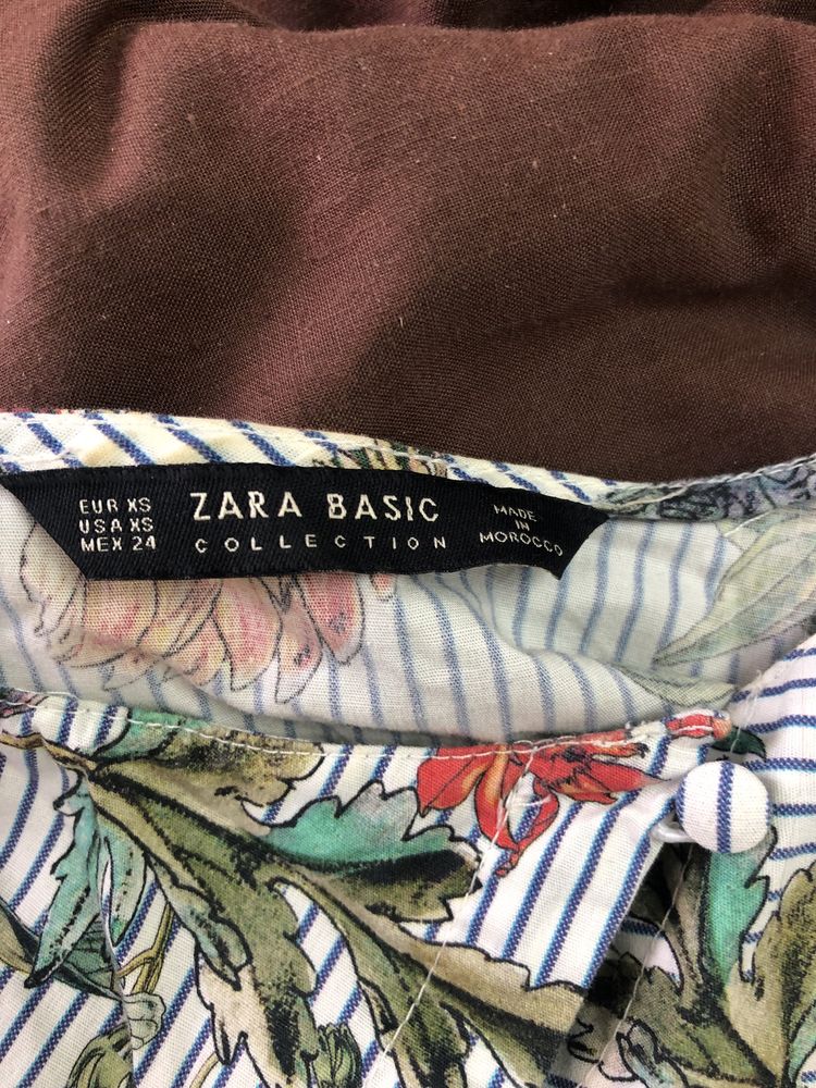 сорочка Zara  з рукавами ліхтариками