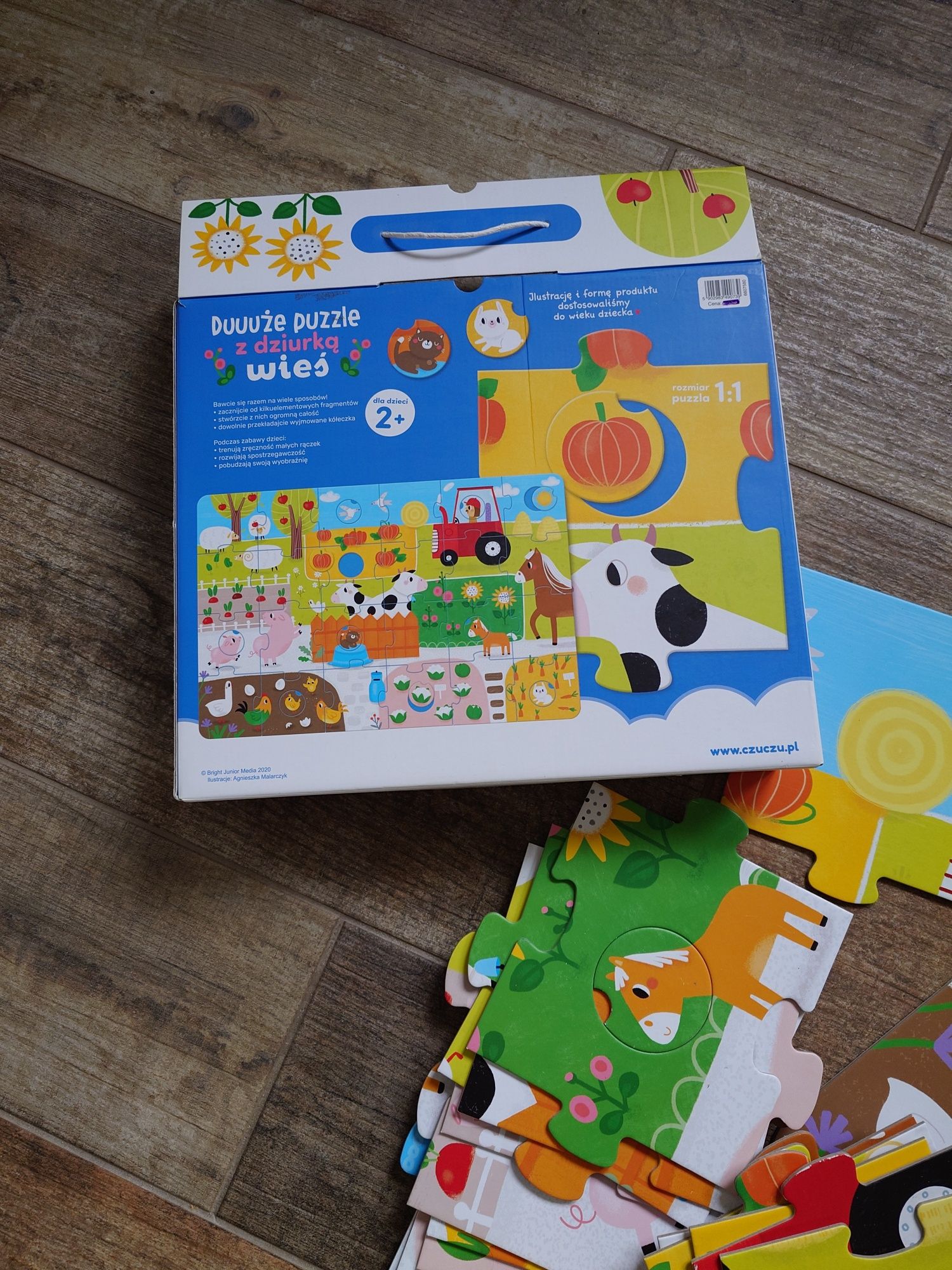 Czy czu duże puzzle z dziurką wieś 2+