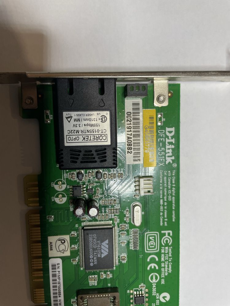Мережевий адаптер 100Base-FX Fast Ethernet для шини PCI