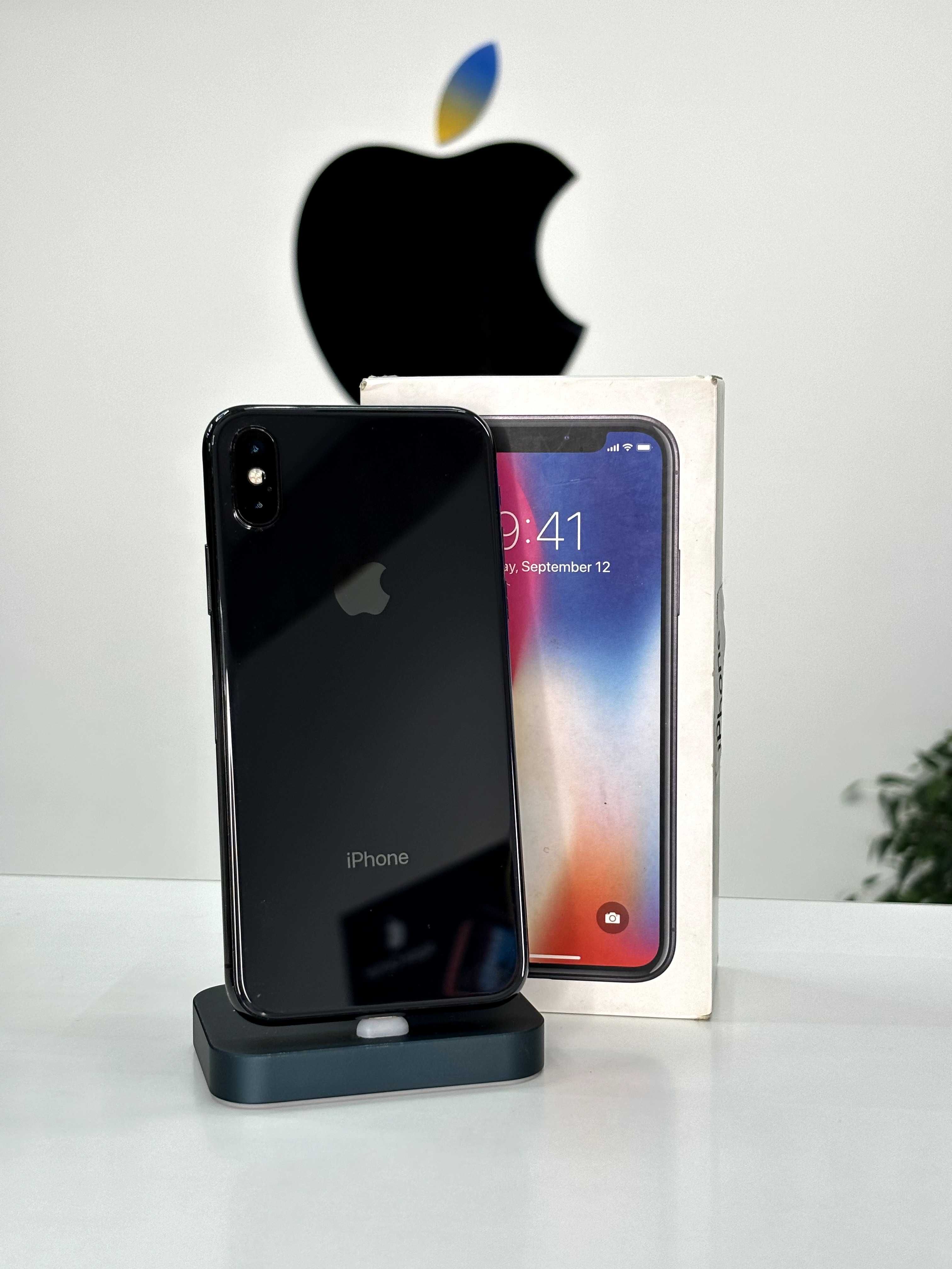 iPhone X, 256GB, Space gray, 100%