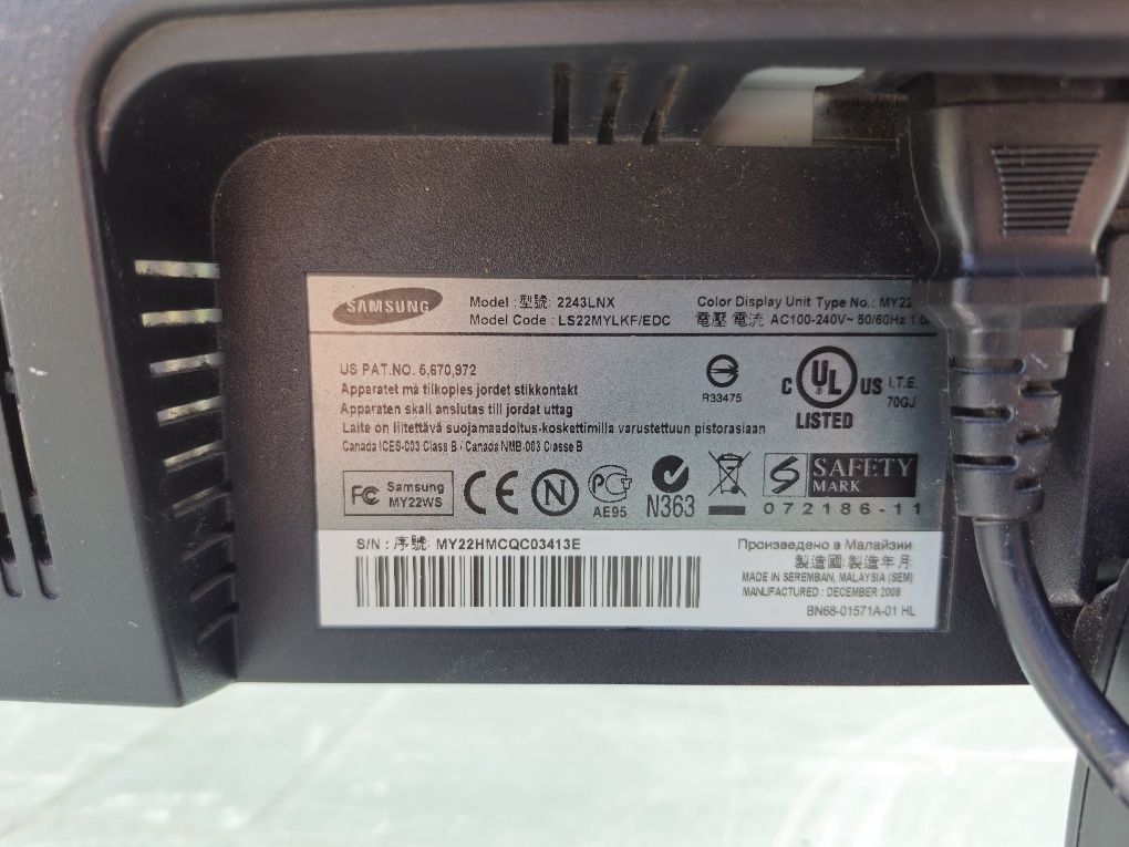 Monitor do komputera 22 cale Samsung