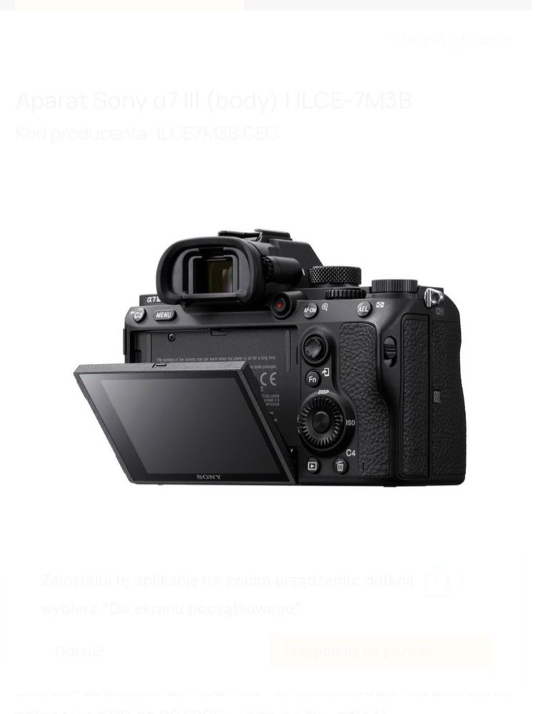 Фотоапарат SONY Alpha a7 III Body