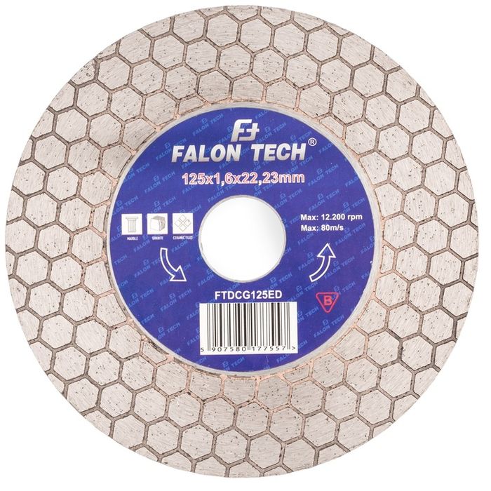 Tarcza 125mm Diamentowa Do Płytek Gresu Glazury Szlifowania Cięcia 45