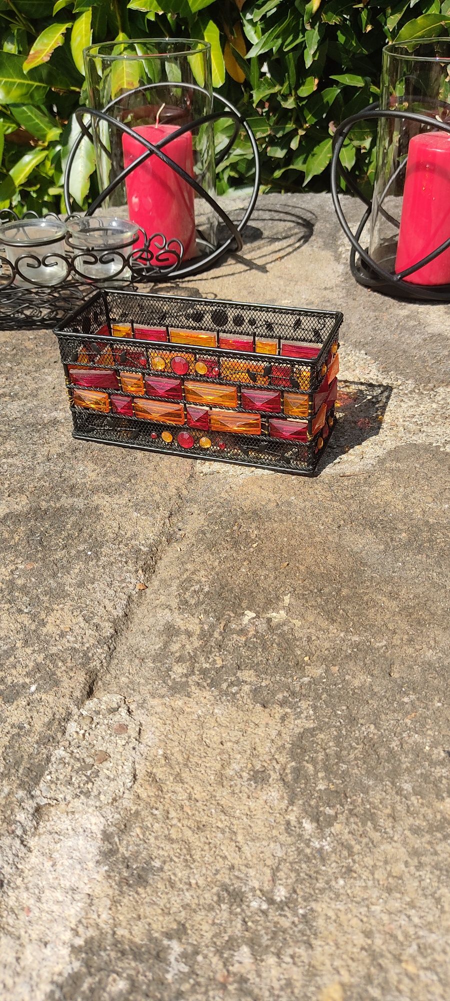 peças decorativas porta velas