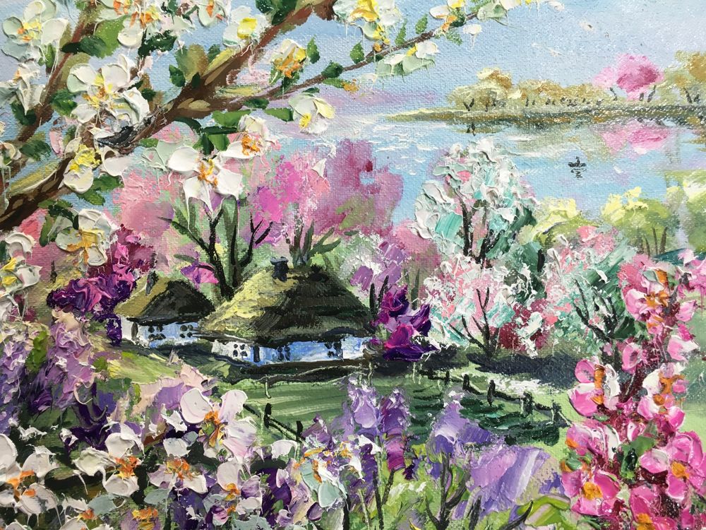 Картина «Весняний пейзаж»,50*80