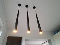 Lampa 3 szt czarna metal