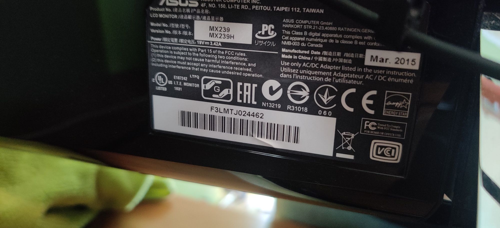 Asus Designo MX239H 23" IPS - Audio Bang & Olufsen 6W - 2x HDMI