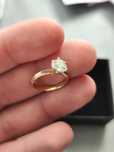 Pierścionek zaręczynowy Diament 1.01 ct/H-G/VS1  ! Jak Nowy ! Okazja !