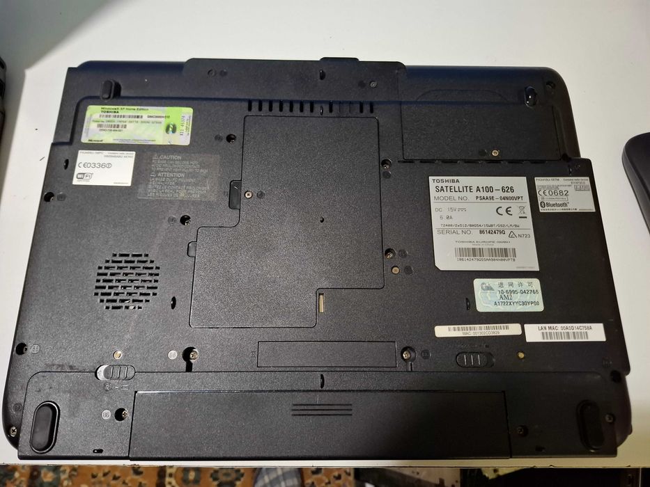 Toshiba A100 Windows7 3gbram Disco 160gb RF184