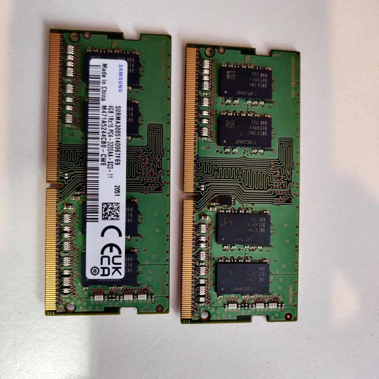 Pamięci Ram laptop 8 GB samsung 1rx16 pc4-3200aa-sc0-11