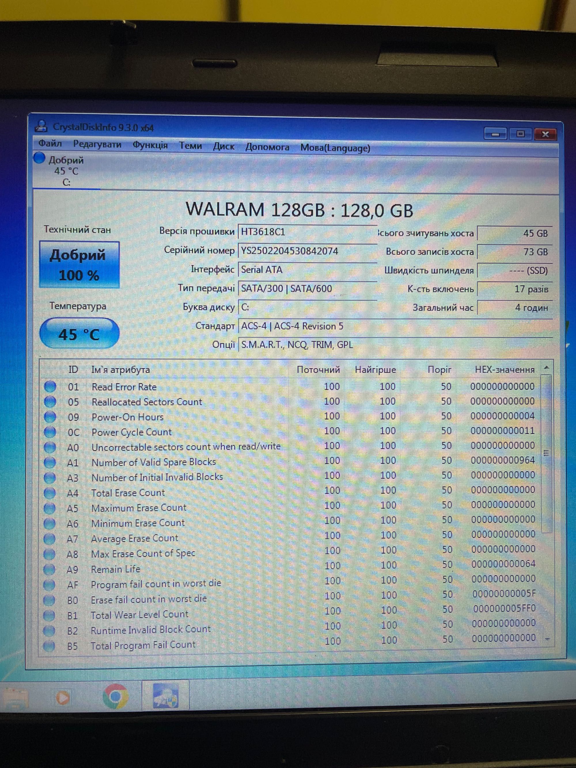 Ноутбук 15.6ʼ Lenovo ThinkPad T510 i5 520m/6GB/НОВИЙ SSD 128GB/батарея