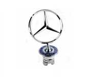Emblema símbolo logotipo Estrela capô capot Mercedes Azul Novo