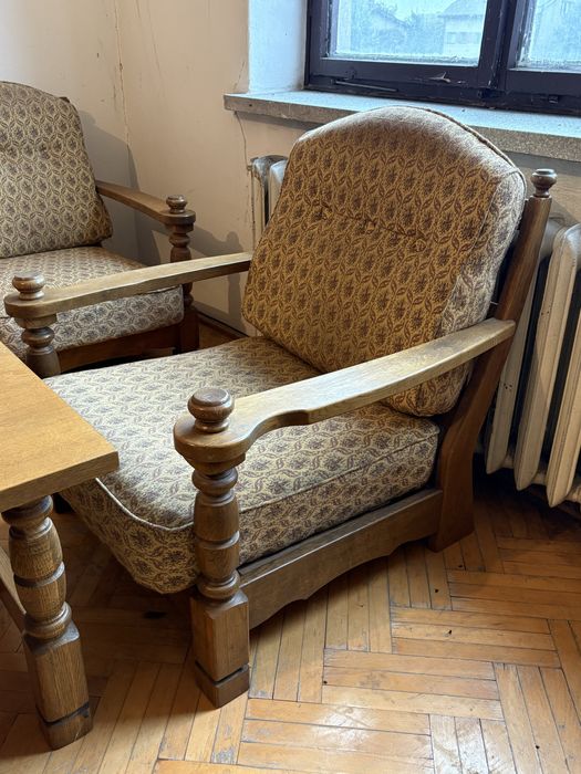 Zestaw wypoczynkowy mebli Mieszko PRL epokowy