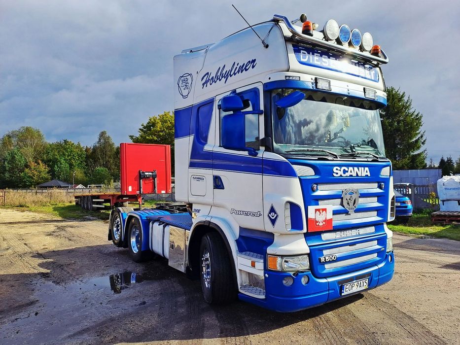 Scania R500 V8 Analog Tacho  Scania R500 V8 Analog Tacho 6x2 Boogie Skóry Xenon Wydech Full Air
