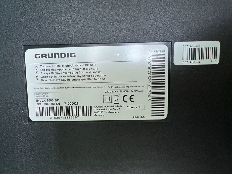 Telewizor Grundig 49” cali 4K 49 VLX 7000 BP tv