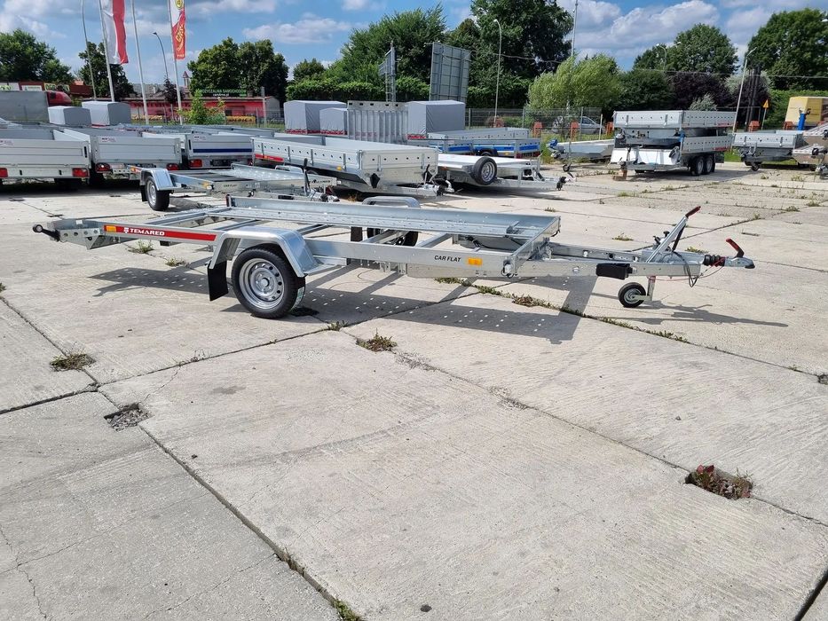 TEMARED CAR FLAT 3518U 1.3T  lekka laweta 1 osiowa 1300 kg DMC 350x180cm od ręki Rzeszów