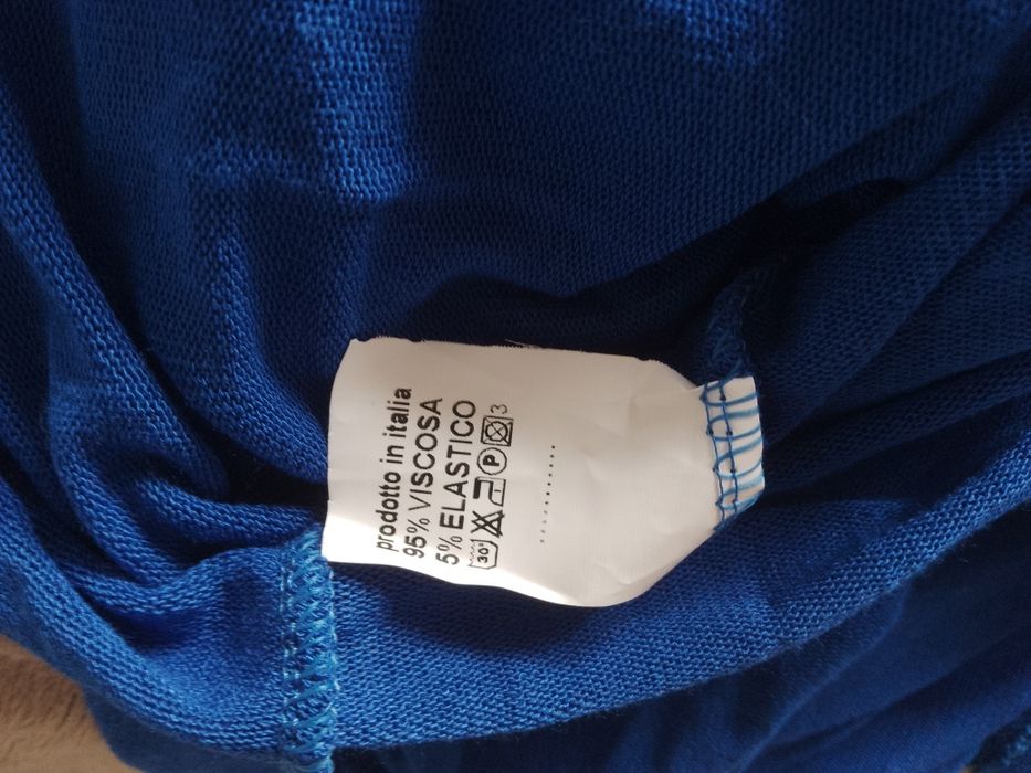 Bluzka WŁOSKA L XL chabrowa