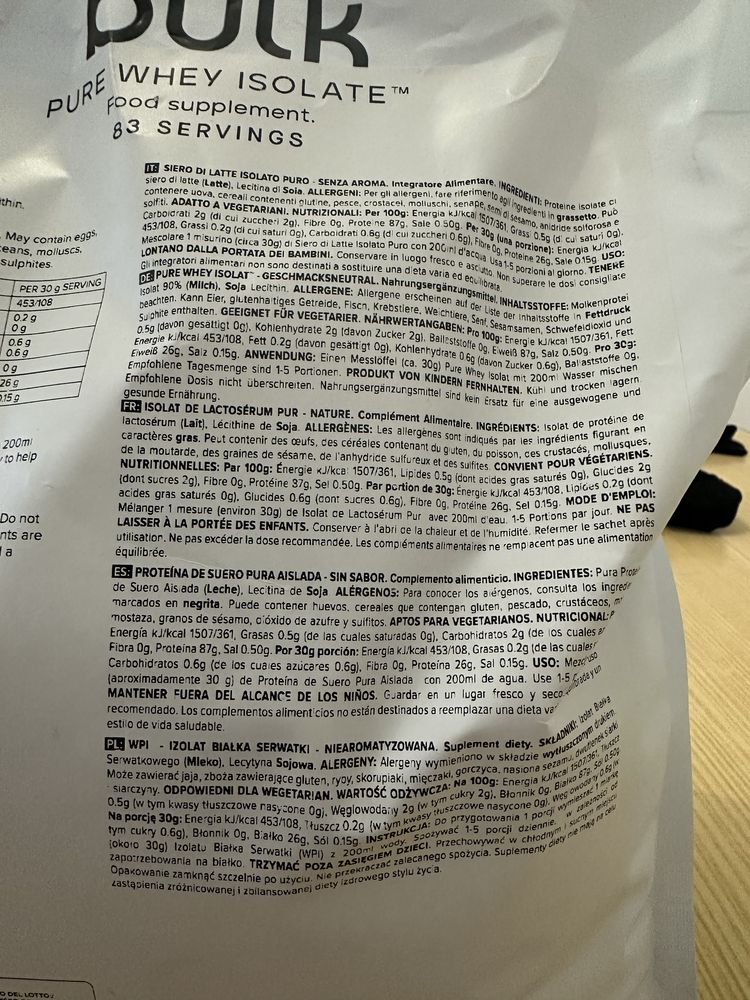 Proteina Whey Isolada - 2,5kg