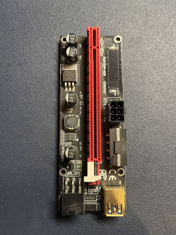 GPU Riser VER009S 1x na 16x PCE164P-N08