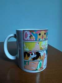 Caneca Branca Porcelana One Piece Anime