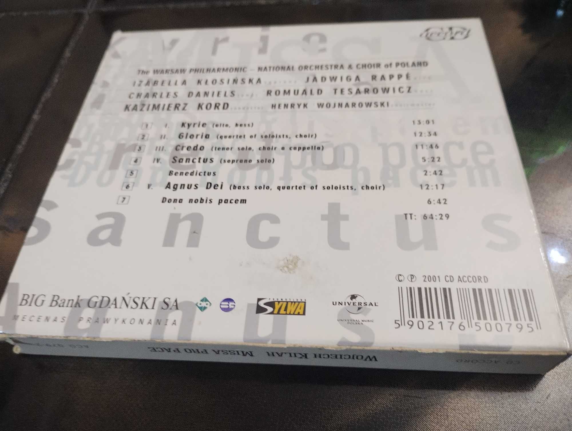 Wojciech Kilar Missa pro pace CD