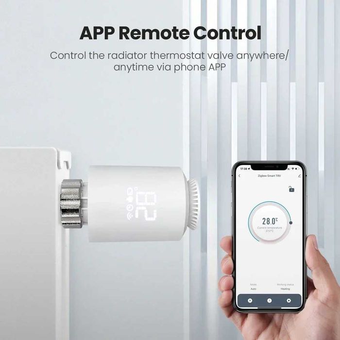 Zigbee Głowica  termostatyczna   TRV Tuya Smart + bramka/HUB