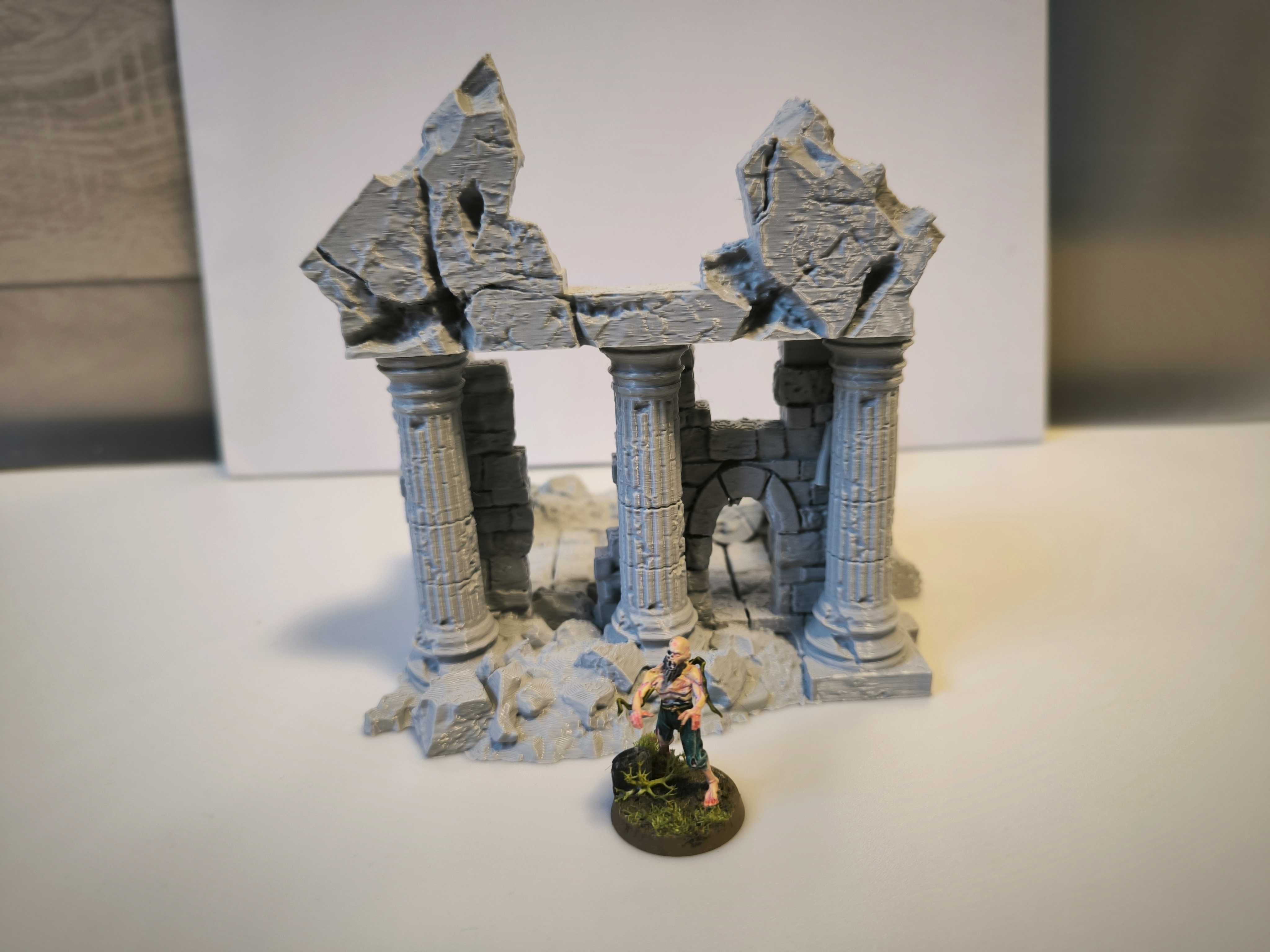 Duże ruiny 7 RPG Diorama Makieta (Zaginione Miasto)