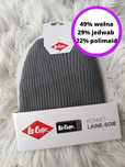 WeŁna nową czapka Lee Cooper za 39 euro zima siwa szara