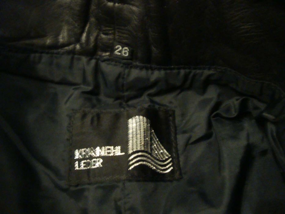 Брюки KRAWEHL кожаные, размер 50-52 ( М-L )