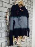 sweter czarno szary