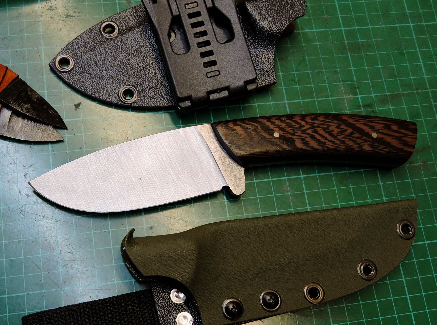 Nóż Ręcznie Robiony Custom Hunter Wenge Knifemaking Polska