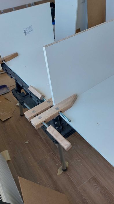 Дерев'яні гвинтові столярні лещата струбцини Wooden Handscrew Clamps