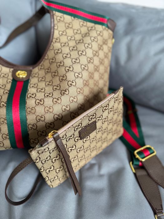 Сумка шопер жіноча Gucci Giglio tote bag сумочка гуччи женская шоппер