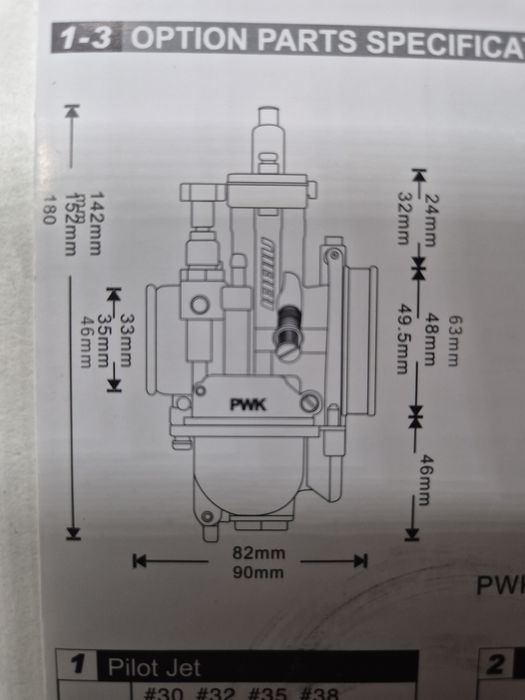 GAŹNIK Nibbi Racing PWK26 TUNING motocykle 150-200