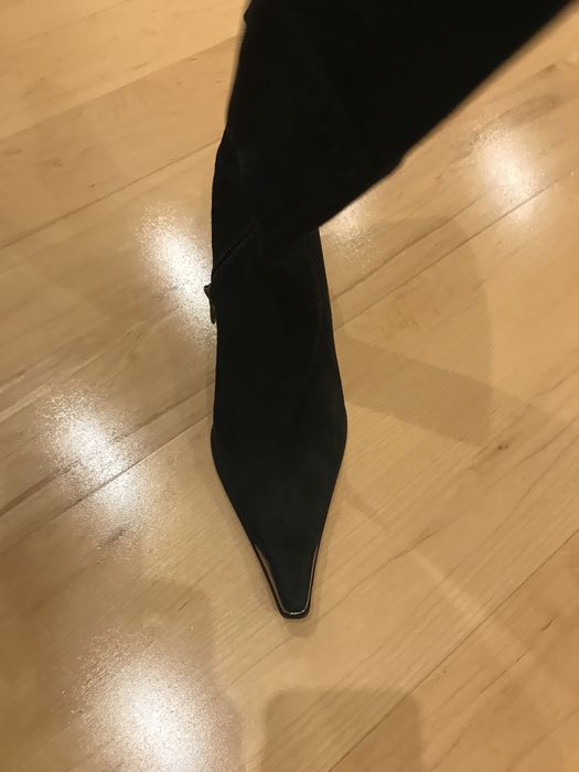 Сапоги женские межсезонные замшевые внутри из натуральной кожи Loriblu