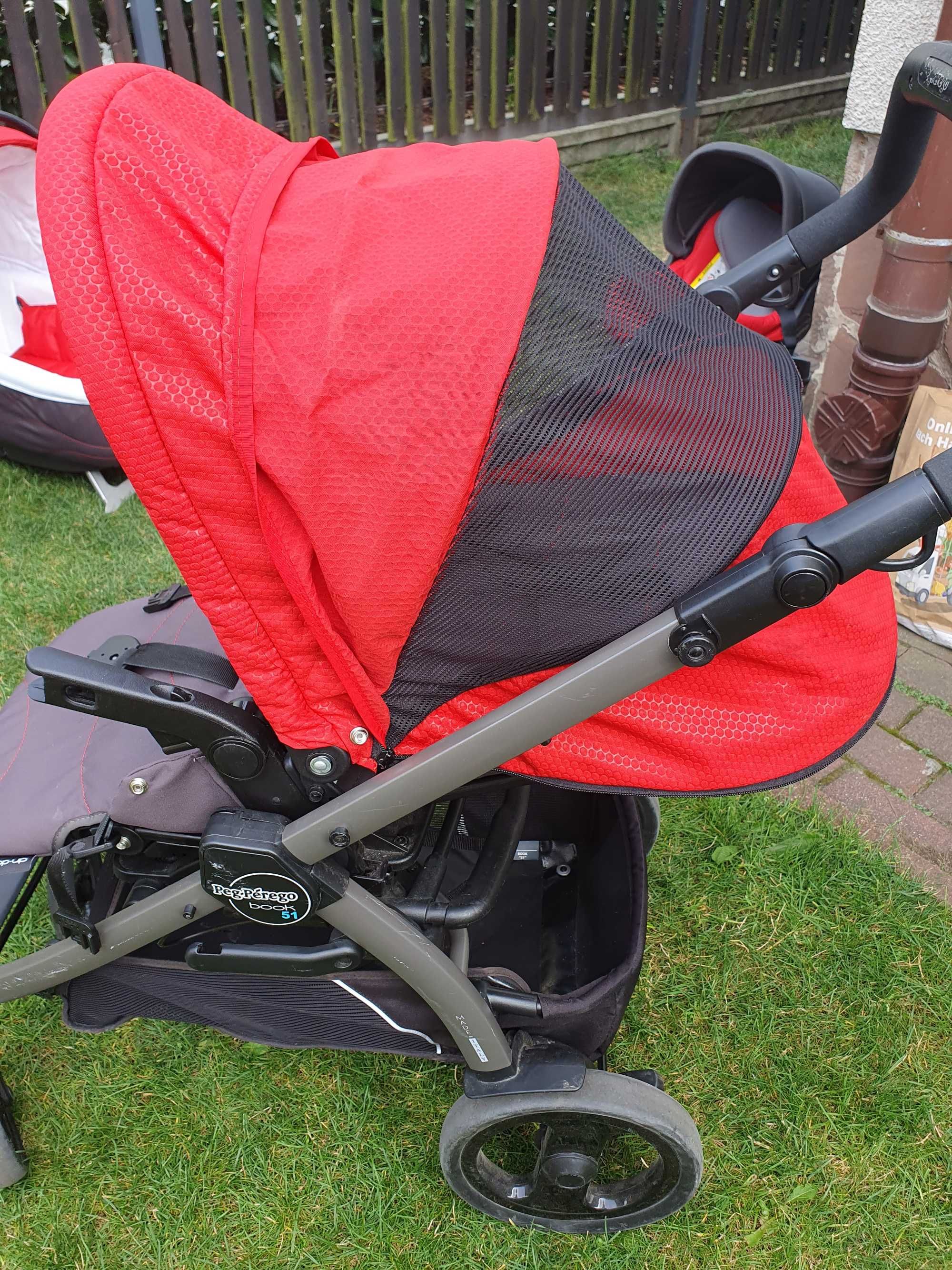 Wózek Peg Perego Book 51 3 w 1 + ISOFIX + akcesoria