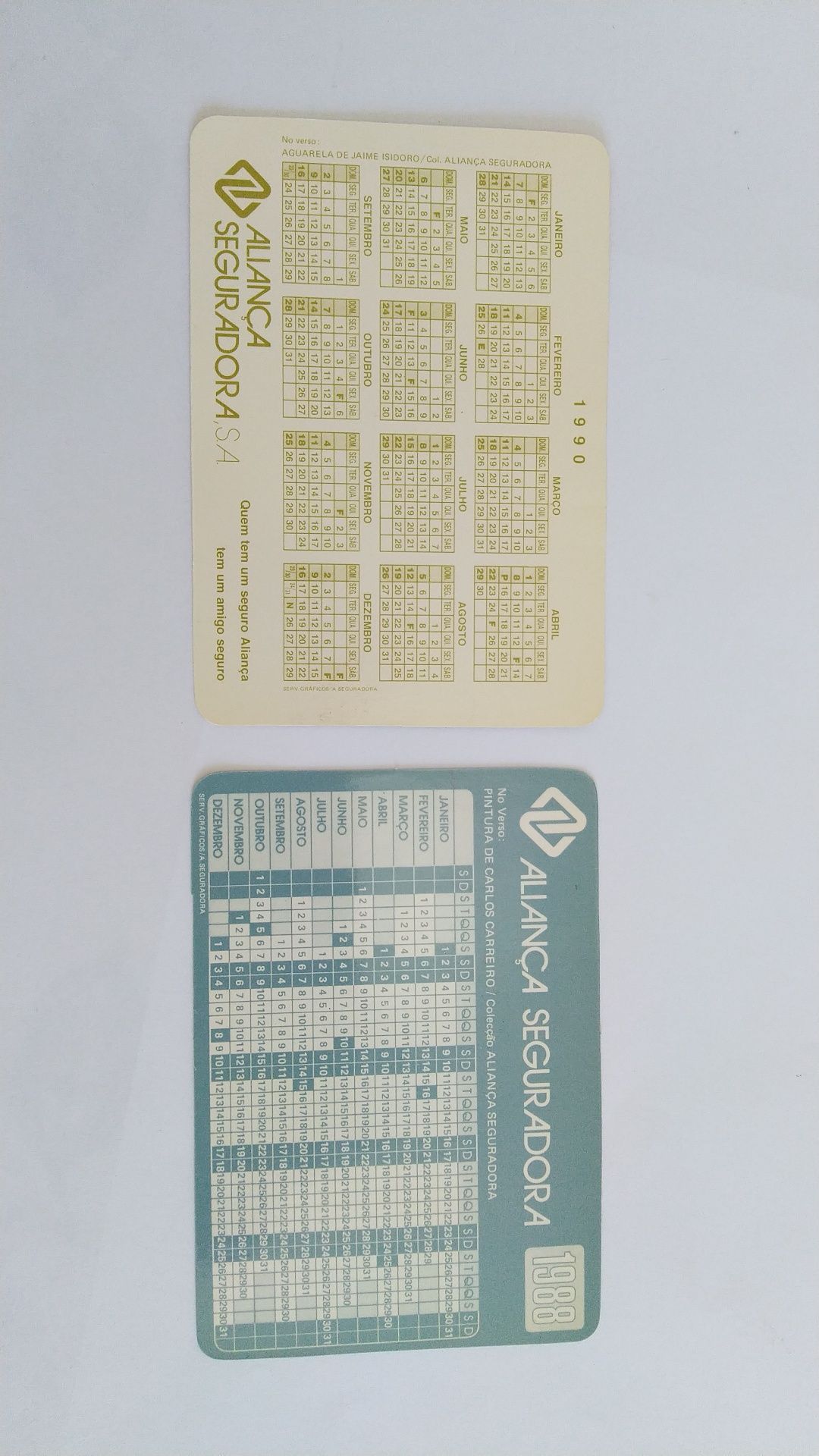 Calendários Companhias Seguros