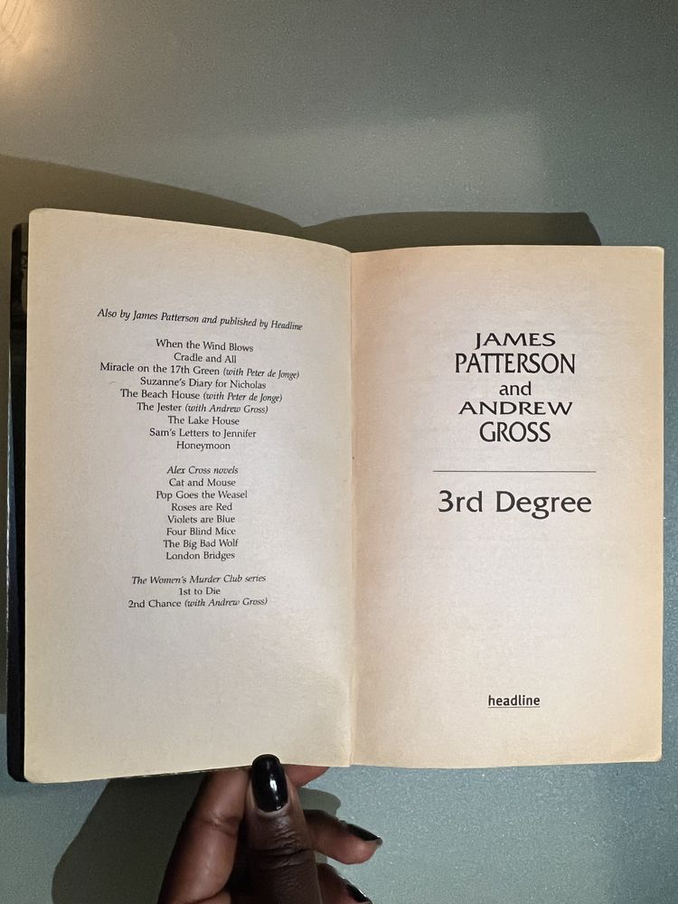 Livro: 3rd Degree – James Patterson