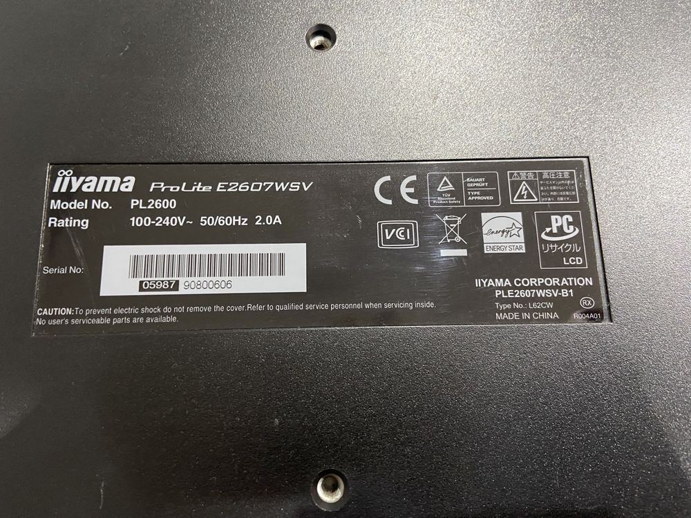 Monitor iiyama 26”